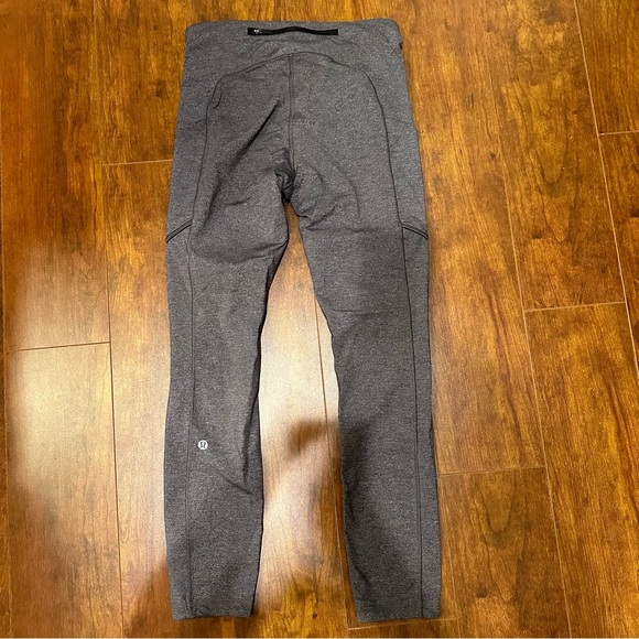 Lululemon Speed Up Tight Size 6 Heathered Black Leggings - Picture 10 of 10